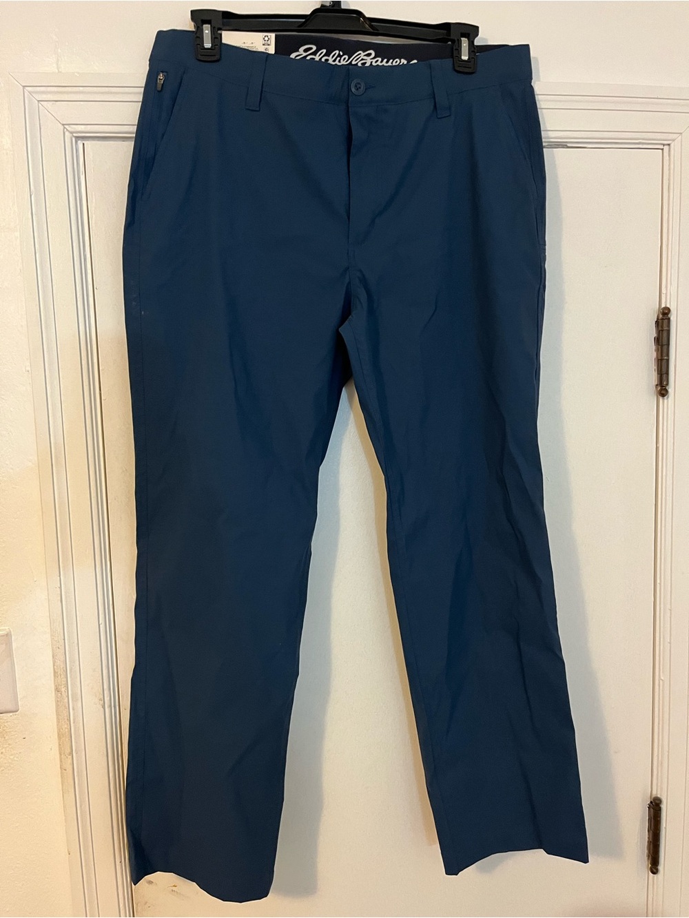 Eddie Bauer Men's Teal-Blue Performance Chinos